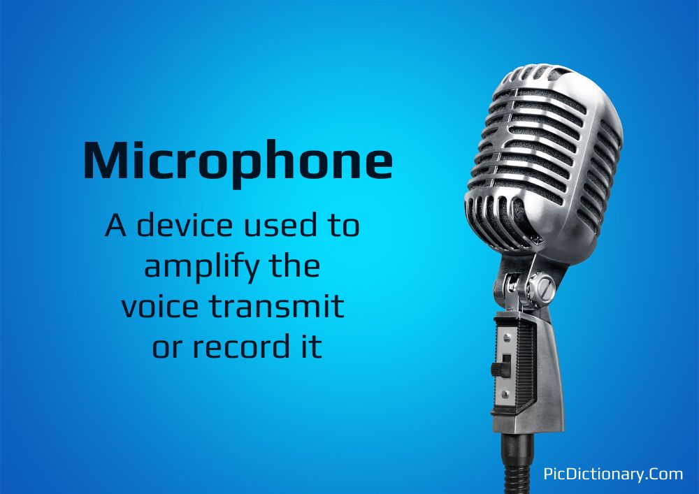 Dictionary meaning of Microphone